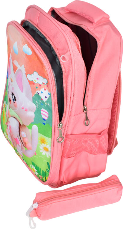 Winner One 8011R School Backpack, 19.5L, Anatomical Back, Chest Strap, Reflective Elements, Water-Repellent Polyester, Grades 1-4