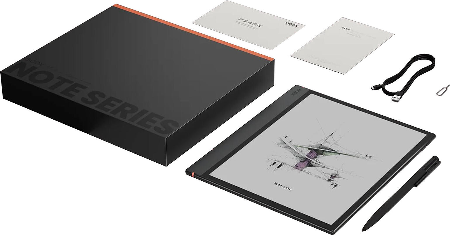 ONYX BOOX Note Air5 C 10.3" Color E Ink Tablet, Kaleido 3, Android 15, 6GB RAM, 64GB, BSR Tech, Fingerprint Sensor, with Pen3 Stylus