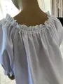 Blaus National Benefis J 0385(6048), Material Camasa, Alb, Broderie Geometrica Mecanizata, Dantela si Snur cu Ciucure, Bust 86-92cm, Sold 94-99cm