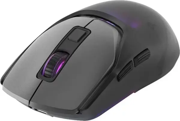 Mouse Gaming Wireless Marvo Fit Pro G1W, Space Grey, Senzor Pixart 3370 19000 DPI, Conectivitate Tri-mode Wireless/Wired, Switch-uri Omron, RGB, Module Palm Rest Interschimbabile