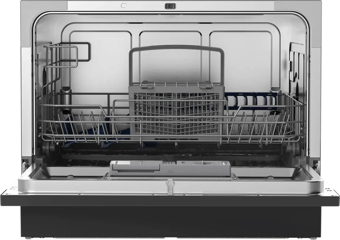 Teka LC 24700 BK Compact Free Standing Dishwasher, Black, 6 Place Settings, 7 Programs, AquaSafe, Extra-Drying, Electronic Display, 55x50x43.8 cm
