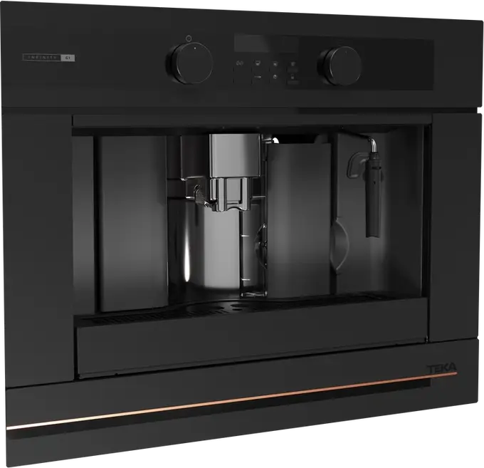 Teka CLC 85-G1 GM BM Infinity G1 Built-in Automatic Espresso Machine, 15 Bar, Integrated Steel Grinder, Touch Control, Matte Black, 1.8L Tank