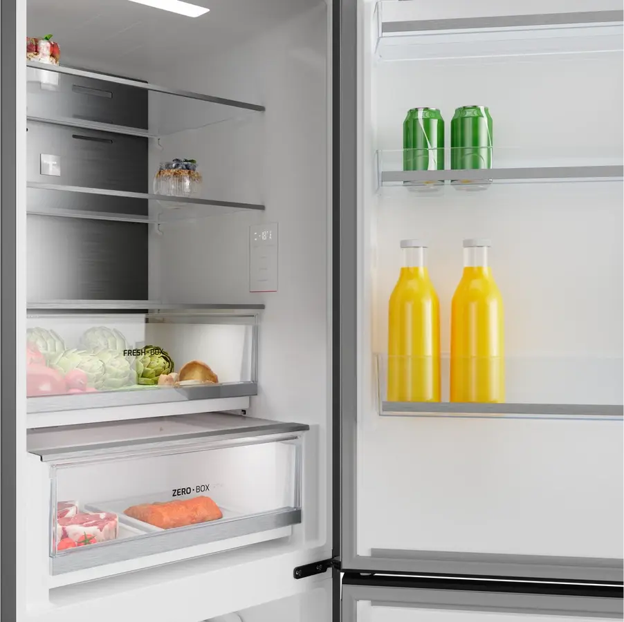 Frigider Combinat Teka RBF 64660 SS, Total No Frost, Motor Inverter, Inox, DualTemp, Iluminare LED, Capacitate 338L, Dimensiuni 60x70x185 cm
