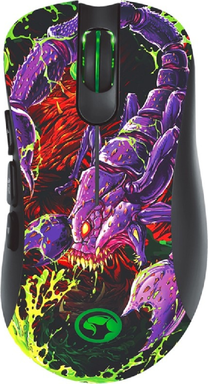 Marvo M603G20 Gaming Combo, Optical Mouse 400-6400 DPI, 8 Programmable Buttons, RGB Lighting, Acid Scorpion Design & G20 Textile Mouse Pad 287x244x3mm