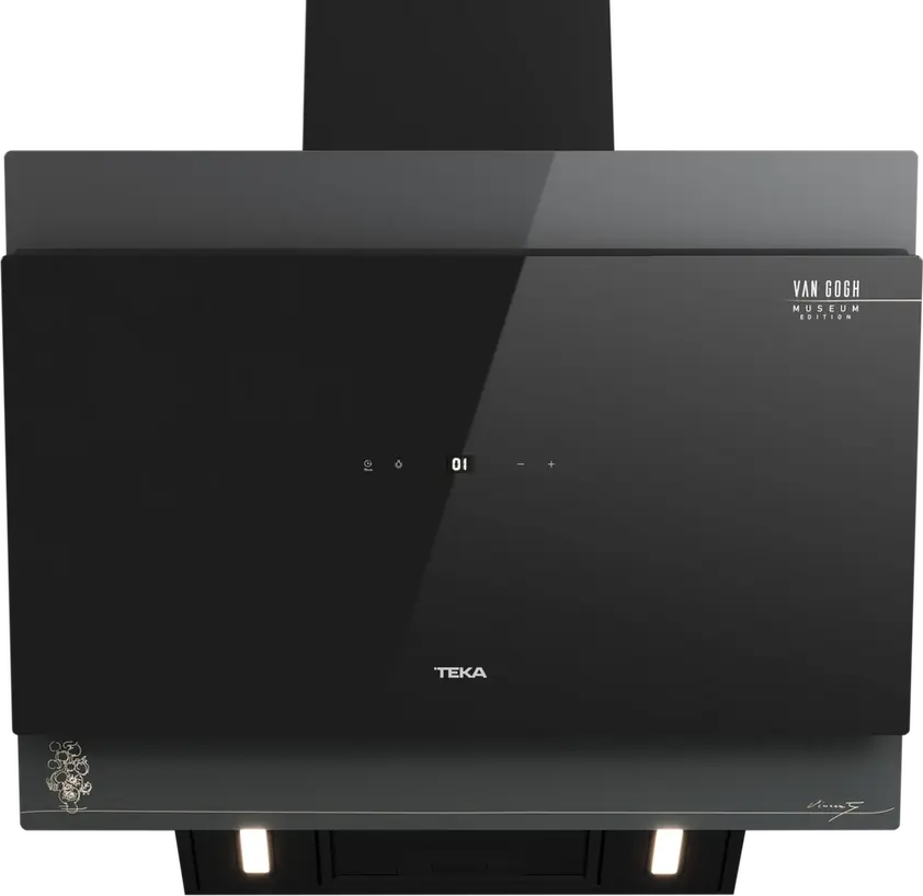 Teka DVT-VG 68660 TOS BK Van Gogh Museum Edition Decorative Hood, 60cm, Dark Grey Crystal & Black, EcoPower Motor, Touch Control, FreshAir, LED