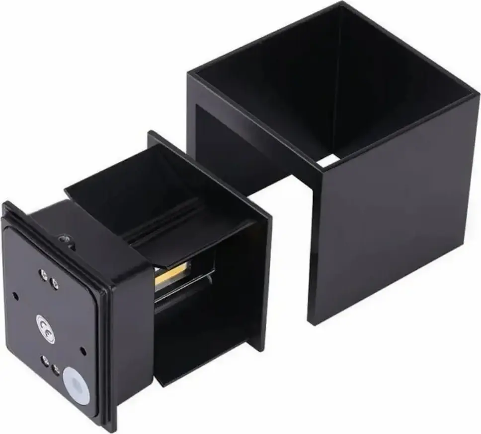 ProLed Otto WL-1101 Architectural Outdoor Wall Light, 6W COB LED, IP54 Waterproof, Adjustable Beam Angle Up/Down, Warm White 3000K, Aluminum