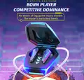 Casca Gaming Wireless M10 TWS, Albă, Bluetooth 5.4, Sunet Hi-Fi Stereo, Latenta 40ms, Anulare Activa a Zgomotului ANC, Rezistenta la Apa IPX5, Lumini LED