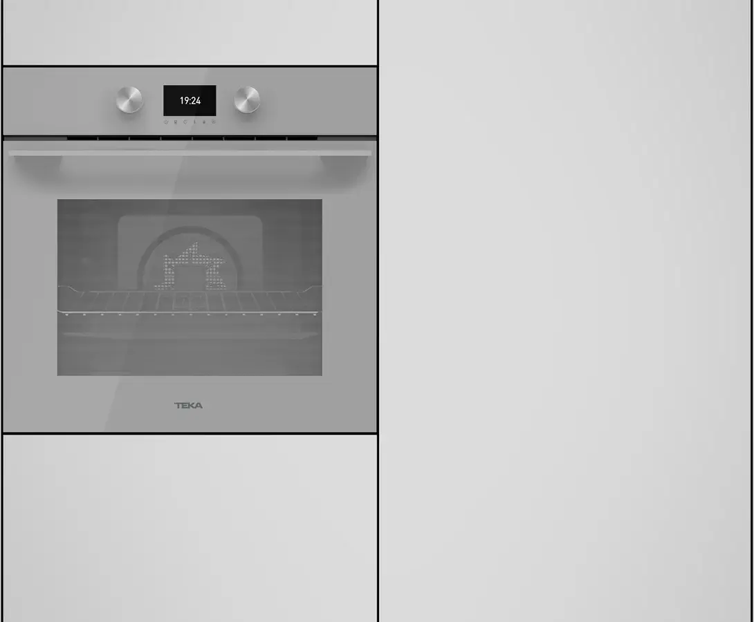 Teka HLB 8600 SM Urban Colours Built-in Multifunction Oven, SurroundTemp, 70L Capacity, A+ Energy Class, HydroClean PRO, TFT Display, Steam Grey