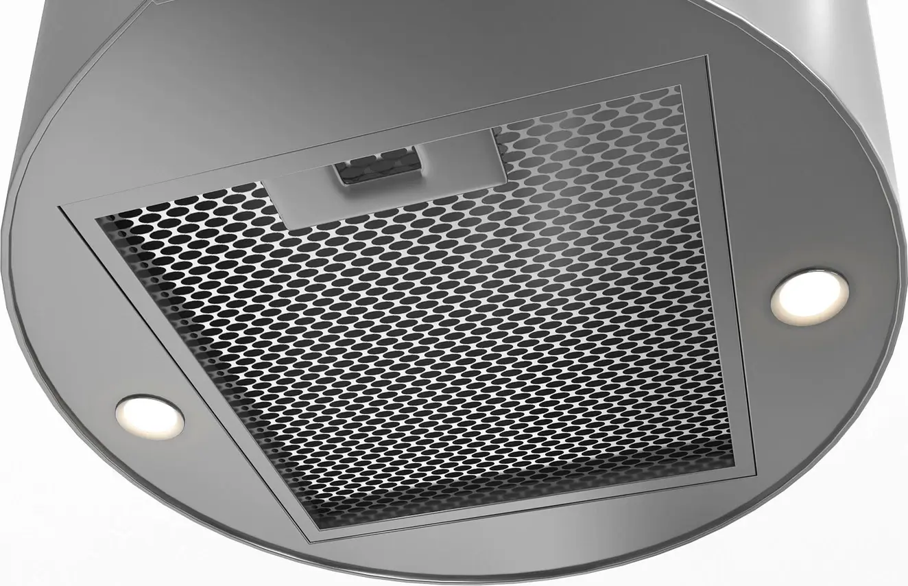 Hota Insulă Cilíndrică Teka CC 485, Oțel Inoxidabil Inox, Motor EcoPower, Capacitate 920 m3/h, Control Touch, Iluminare LED, Dimensiuni 400x400 mm