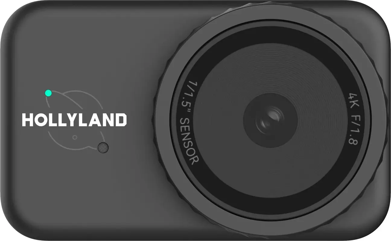 Hollyland Lyra 4K UHD Webcam, 1/1.5" 50MP Sensor, f/1.8 Aperture, PDAF Autofocus, AI Tracking, Built-in Lark A1 Wireless Receiver