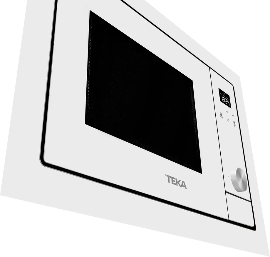 Teka ML 8200 BIS Built-in Microwave with Grill, Urban Colours Edition White Crystal, 1200W/1000W, 20L Capacity, Stainless Steel Interior, Touch Control