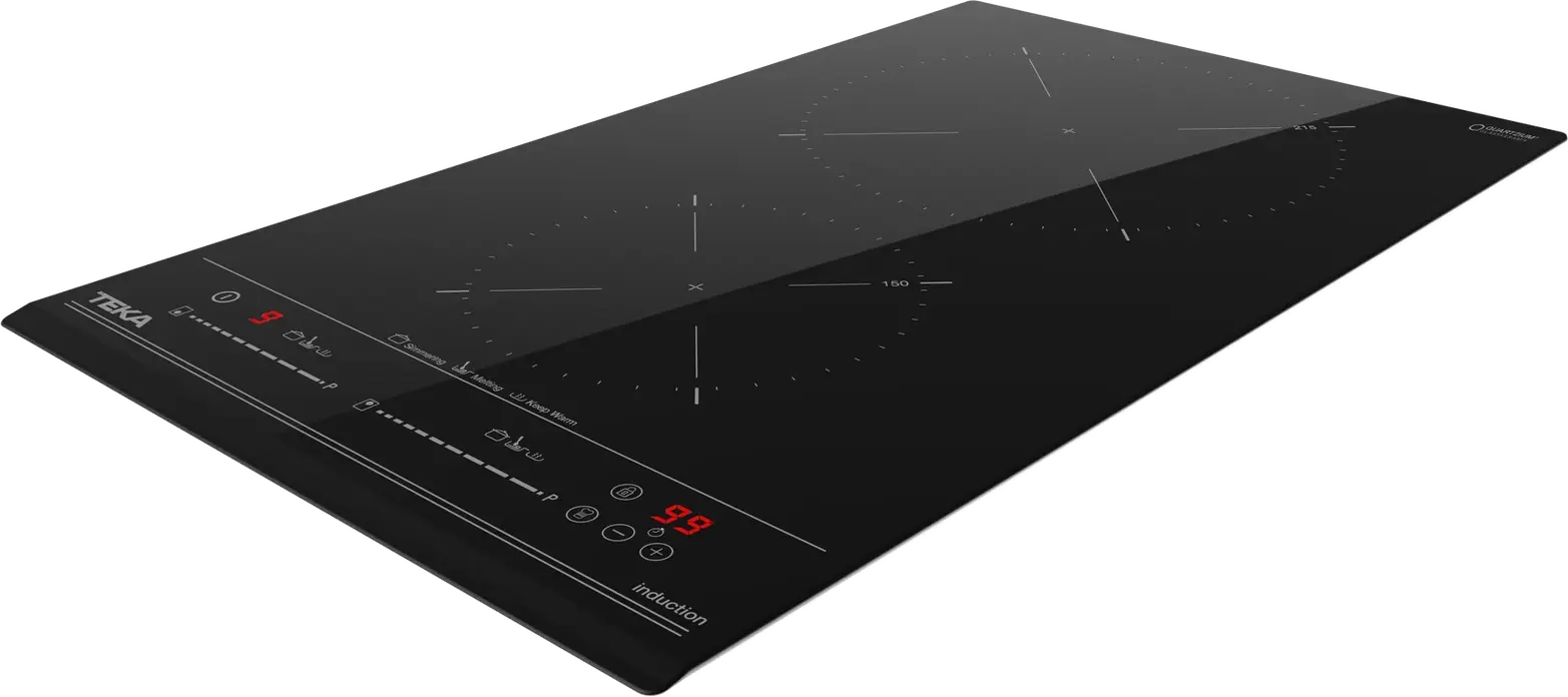 Teka IZC 32310 MSP Induction Cooktop, 2 Zones with Booster, Multislider Touch Control, Black Glass, 30cm Width, Vessel Optimization & Child Lock
