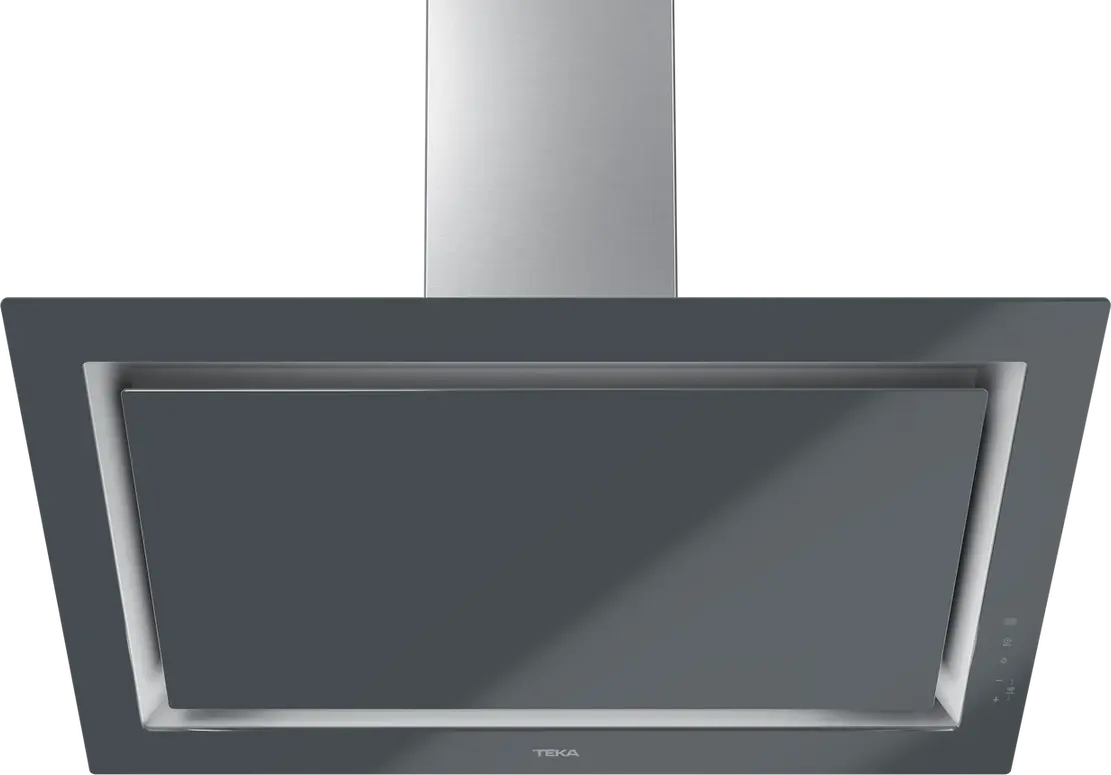 Teka DLV 98660 TOS ST Vertical Decorative Hood, Urban Colors Edition, Stone Grey, 900mm, Touch Control, LED Lighting, Rim Extraction, 696 m3/h Max