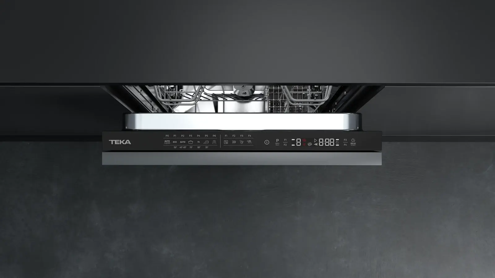 Teka DFI 44700 Fully Integrated Built-in Dishwasher, 45cm Width, 10 Place Settings, Inverter Motor, 7 Programs, AquaStop, SmartSensor, Energy Class E