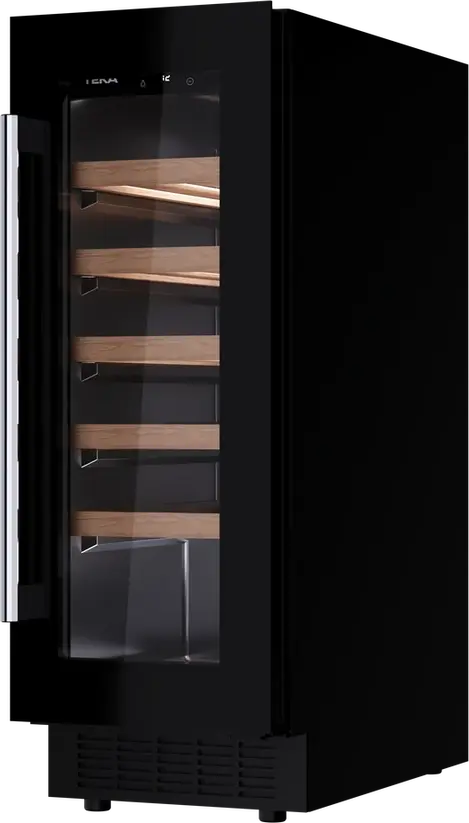 Răcitor de vin Teka RVU 10020 Sommelier, 20 sticle, Două Zone de Temperatură, Răcire SurroundAir, Geam Tintat UV, Iluminare LED, 295x820x573 mm