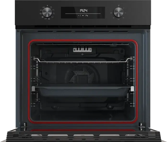 Teka HSB 6350 FBK Neo Multifunction Built-in Oven, Full Black, A+ Energy Class, 70L Capacity, 8 Functions, HydroClean, ThermoSeal, LED Timer