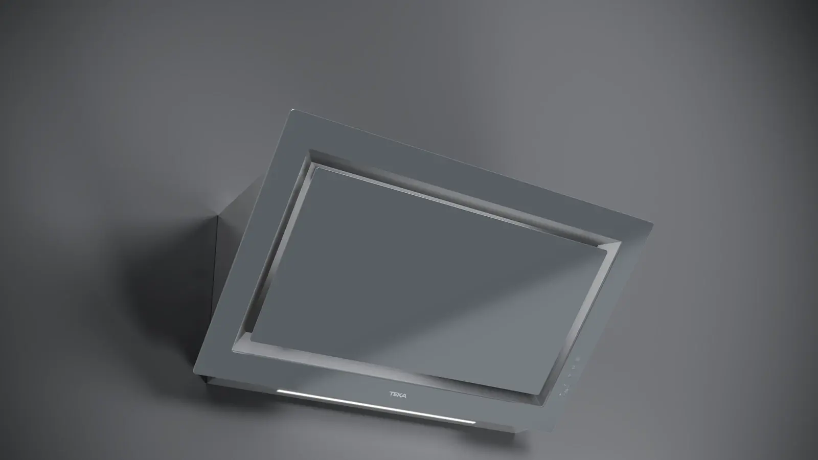 Teka DLV 98660 TOS ST Vertical Decorative Hood, Urban Colors Edition, Stone Grey, 900mm, Touch Control, LED Lighting, Rim Extraction, 696 m3/h Max