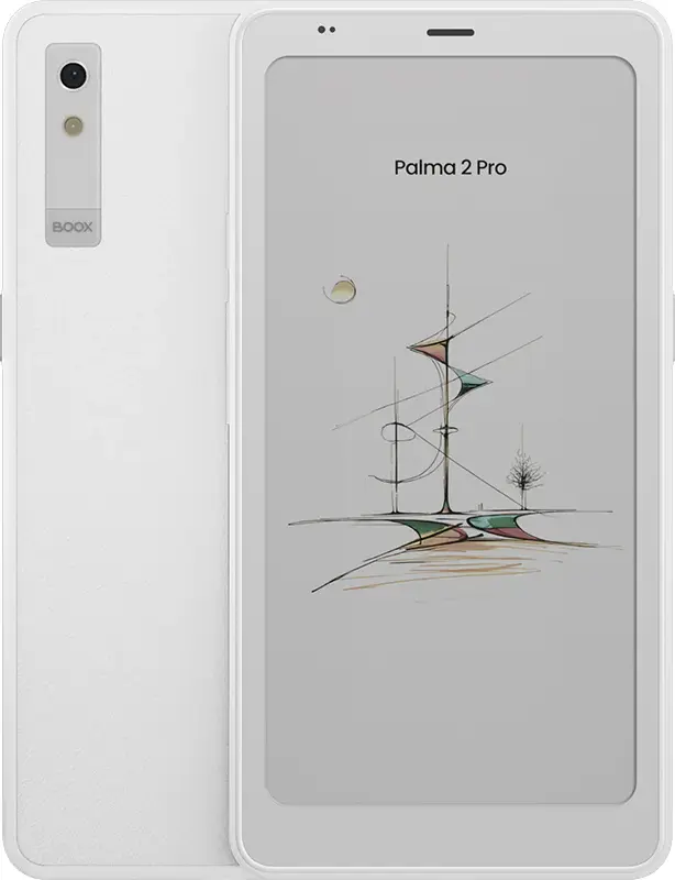 ONYX BOOX Palma 2 Pro 6.13" Kaleido 3 Color E Ink Tablet, 8GB RAM, 128GB, 5G Data, Android 15, 16MP Camera, Stylus Support - White