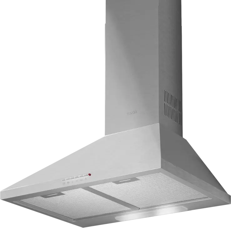 Teka DBP 60 Pro Decorative Pyramidal Hood, Stainless Steel, 650 m3/h Extraction, 4 Speeds with Turbo, 2 LED Lamps, 2 Dishwasher Safe Filters, 60cm