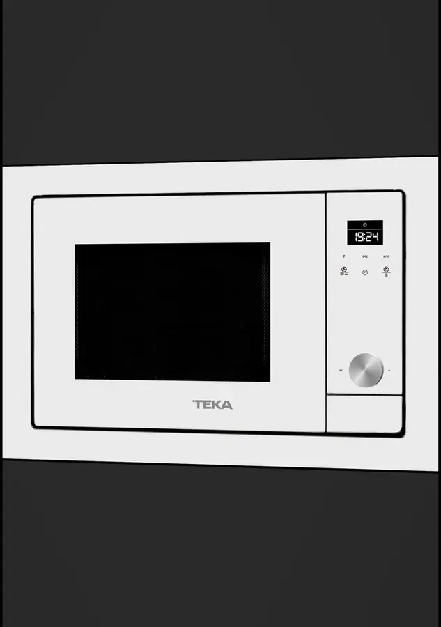 Teka ML 8200 BIS Built-in Microwave with Grill, Urban Colours Edition White Crystal, 1200W/1000W, 20L Capacity, Stainless Steel Interior, Touch Control