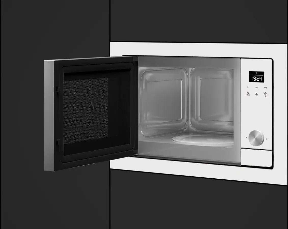 Teka ML 8200 BIS Built-in Microwave with Grill, Urban Colours Edition White Crystal, 1200W/1000W, 20L Capacity, Stainless Steel Interior, Touch Control