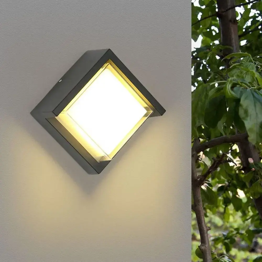 Уличный настенный светильник ProLed Otto Square WL-1177F, 12Вт SMD LED, IP54, алюминиевый корпус, архитектурное освещение