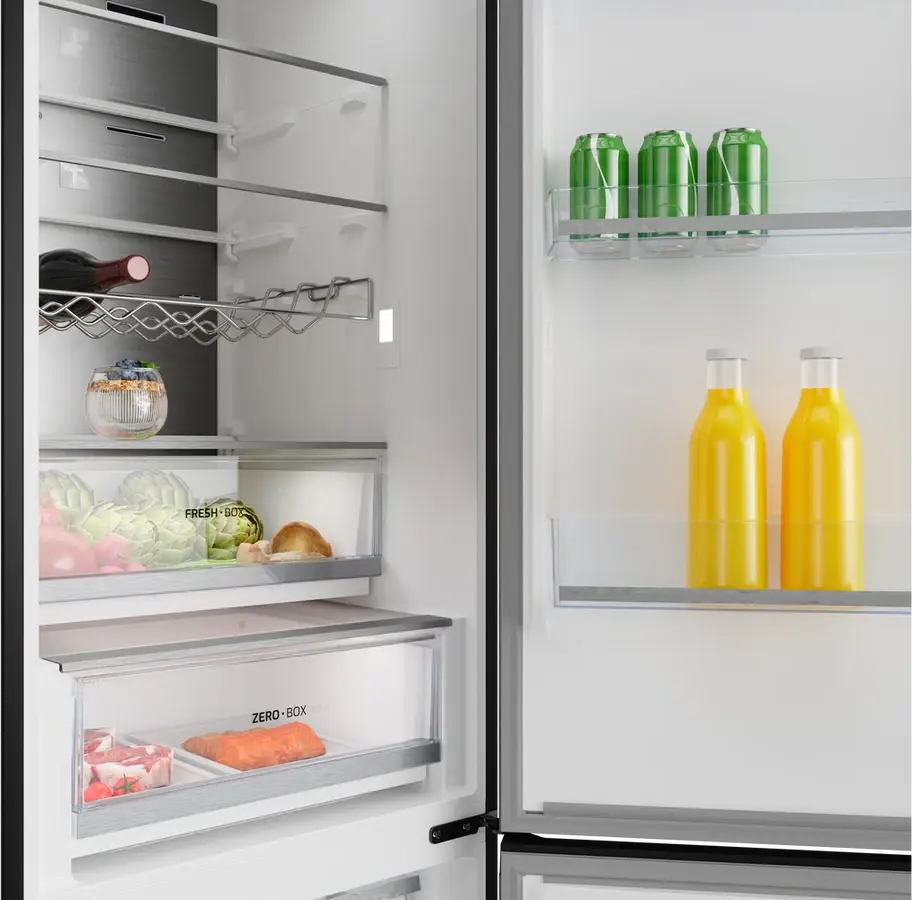 Teka RBF 88680 SS Free-standing Bottom Freezer Refrigerator, Total No Frost, Inverter Compressor, Stainless Steel, 378L Capacity, 59.5x201x70 cm