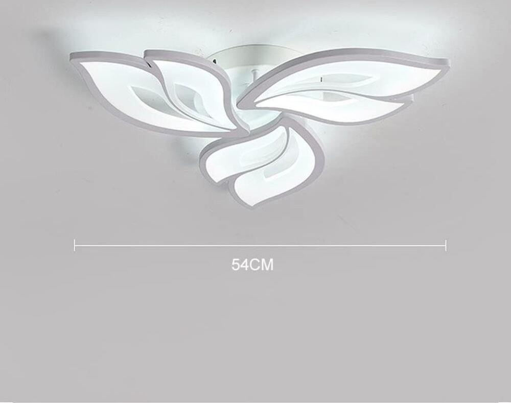ProLed Three Petal LED Chandelier 66W, Dimmable with Remote Control, CCT Color Temperature Adjustment, Modern Acrylic Ceiling Light