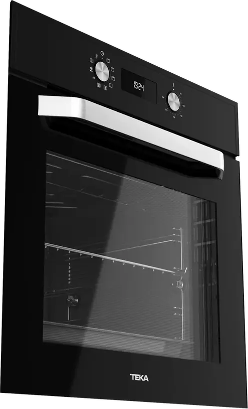 Teka HCB 6535 BK Multifunction Built-in Oven, Black Crystal, 70L Capacity, Energy Class A+, 8 Cooking Functions, HydroClean Steam Cleaning, 59.5x59.5 cm