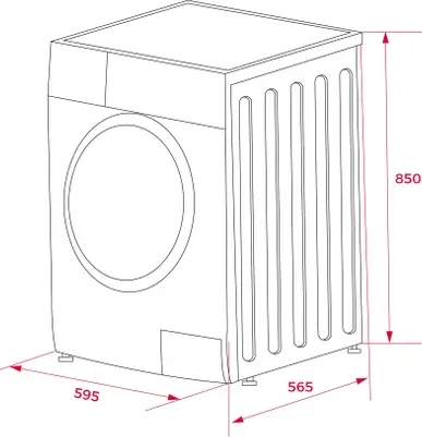 Teka WMK 81050 Front-Load Washing Machine, 10kg Capacity, Inverter Motor, AutoDose System, SmartWash, Steam, 1400-1500 rpm, Energy Class A, White