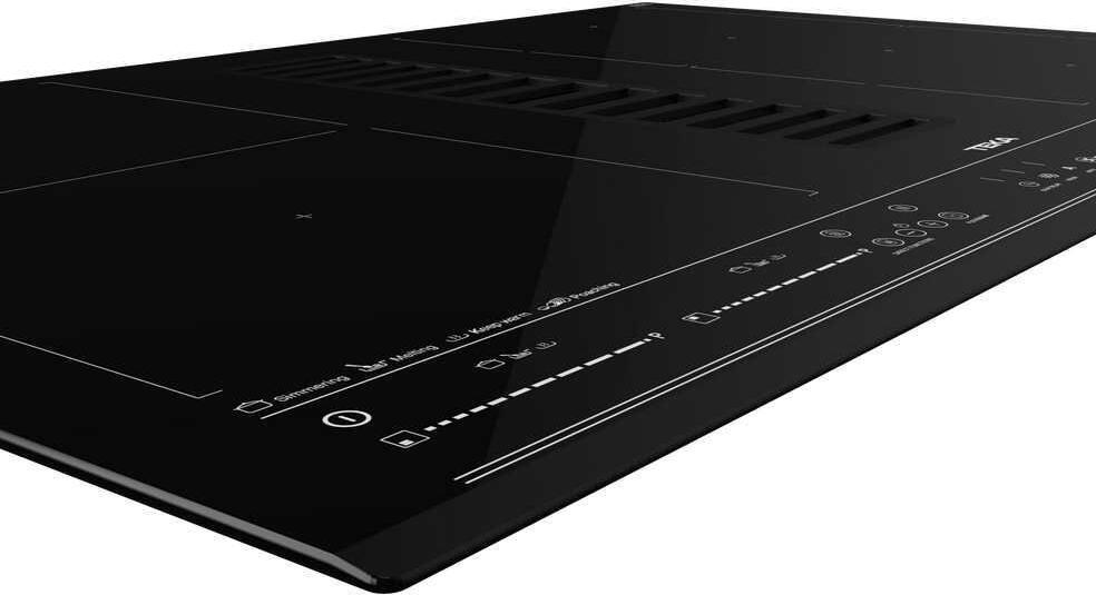 Teka AFF 87601 MST MasterSense Air Induction Hob with Integrated Extractor Hood, 4 Zones with Flex, MultiSlider Touch Control, Ceramic Glass, 80cm