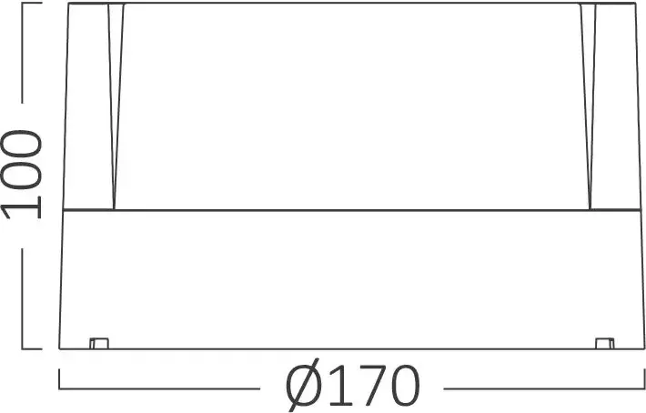 ProLed Otto Rondo WL-1177Y Outdoor LED Wall Light, 12W SMD, IP55 Waterproof, Die-Cast Aluminum, Round Architectural Facade Luminaire