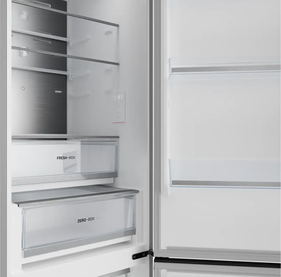 Frigider Combinat Teka RBF 68670 WH, Total No Frost, Motor Inverter, Control Electronic, Iluminare LED, Alb, Capacitate 378L, Dimensiuni 60x70x201 cm