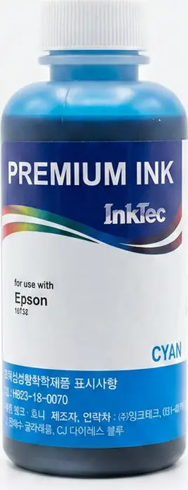 Cerneală Dye InkTec E0017 pentru Epson Stylus Photo L800 L805 L810 L850 L1800, Compatibilă T6732 Cyan, 100ml