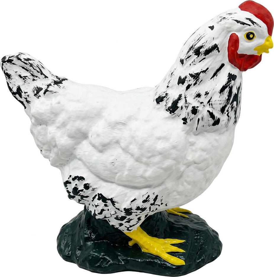 Garden Hen Mold H 350mm, Professional ABS Plastic Form for Concrete and Plaster 3D Statues, DIY Outdoor Decor Casting