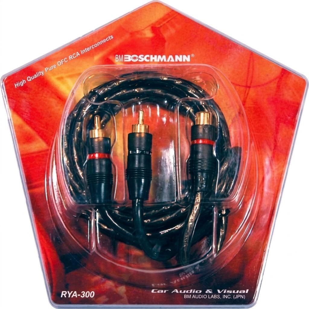 BOSCHMANN RCA Y-Splitter Interconnect Connector 1 Male to 2 Female Copper Conductor Double Insulation for Car Audio Head Unit and Amplifiers