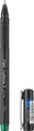 FLAIR Carbonix V 1362 Ballpoint Pen, 0.7 mm Tip, Green Ink, Ergonomic Carbon-Style Barrel, Fast-Drying Smooth Flow for Office and School