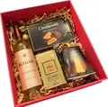 Gourmet Gift Set No. 3 - Bulgari Chardonnay White Dry Wine, CasaRinaldi Cioccoarancia Chocolates 130g, Lavello Ora Ground Coffee 250g, Pandoro 80g, Set of 4