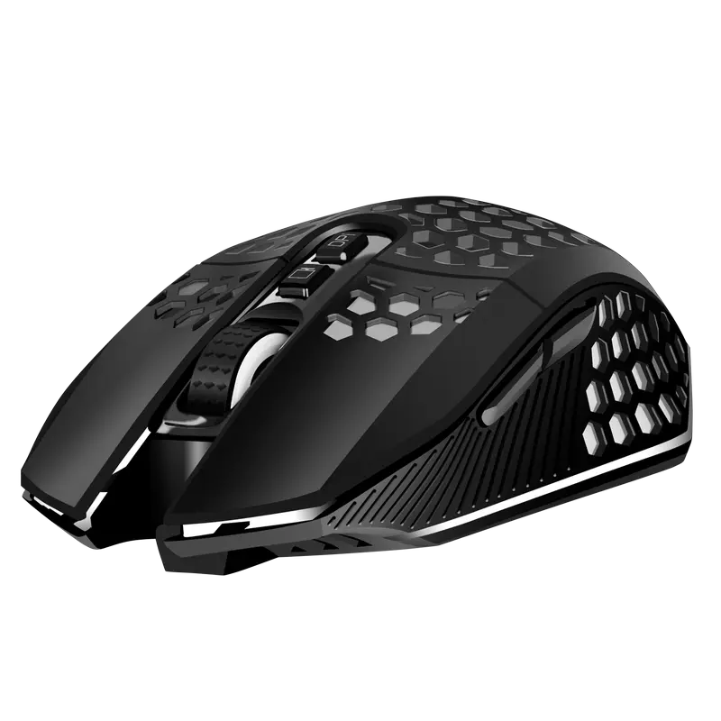 Беспроводная игровая мышь SVEN RX-G940W, бесшумные кнопки, сотовый корпус, RGB, 3600 DPI, 7 кнопок, 2.4ГГц, аккумуляторная