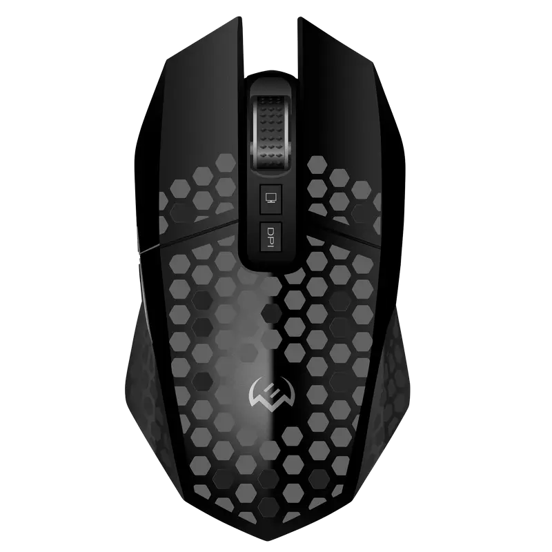 Беспроводная игровая мышь SVEN RX-G940W, бесшумные кнопки, сотовый корпус, RGB, 3600 DPI, 7 кнопок, 2.4ГГц, аккумуляторная