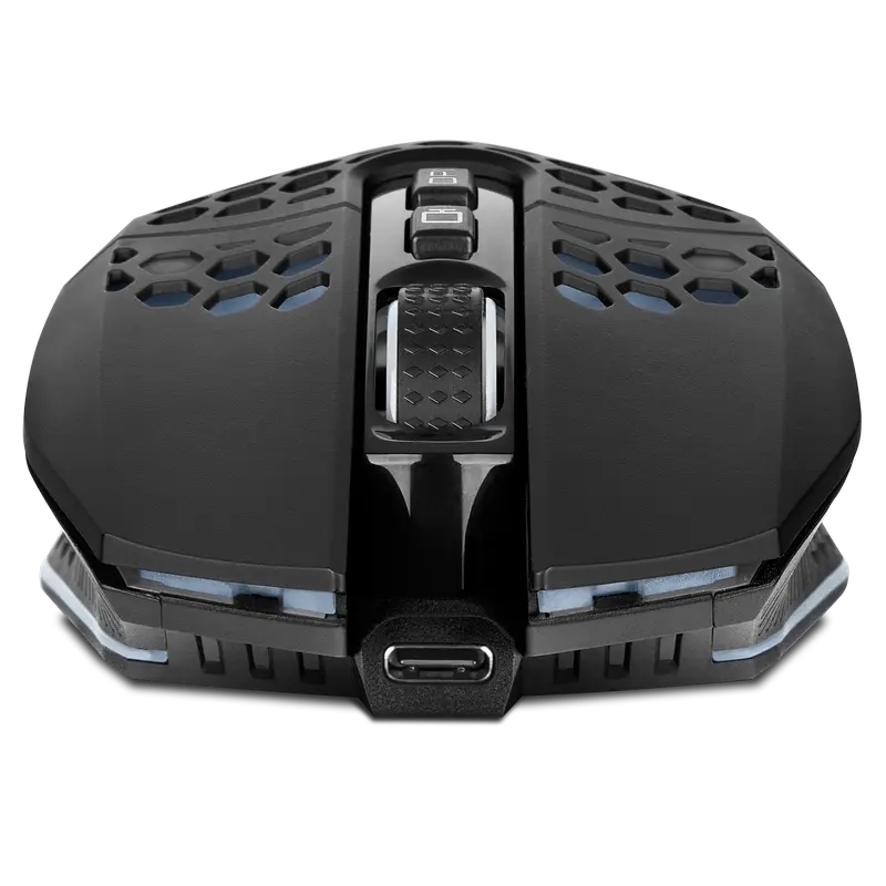 Беспроводная игровая мышь SVEN RX-G940W, бесшумные кнопки, сотовый корпус, RGB, 3600 DPI, 7 кнопок, 2.4ГГц, аккумуляторная