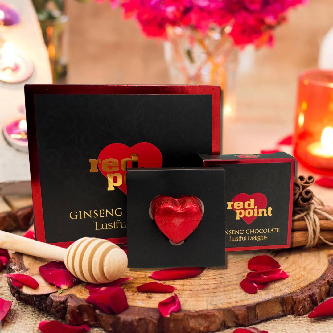 Ciocolată Red Point Chocolate Premium 12g Afrodiziac pentru Bărbați și Femei, Stimulent Libidou cu Ginseng și Epimedium