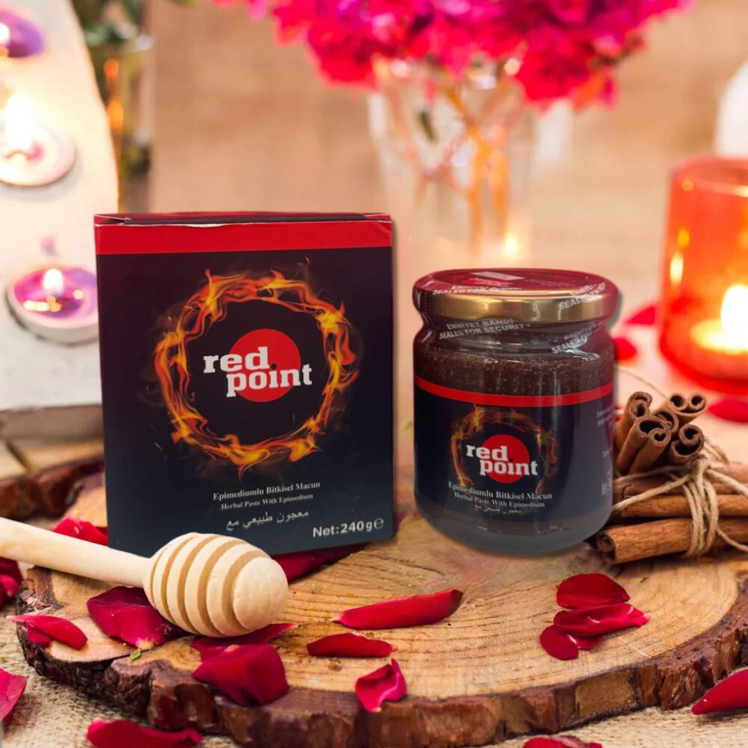 Red Point Premium Honey and Herbal Mixed Paste for Men, Natural Aphrodisiac with Epimedium and Ginseng, Male Vitality and Stamina Booster