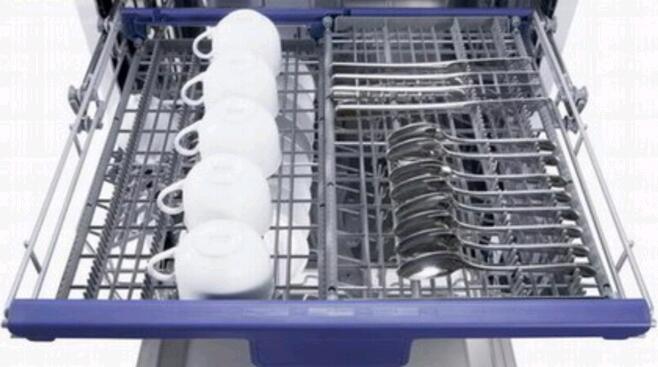 Tornado TDW45 712BI Slim Built-in Dishwasher, 45cm, 9 Place Settings, 7 Programs, Soft Touch LCD, AquaStop, Delay Start, White/Inox
