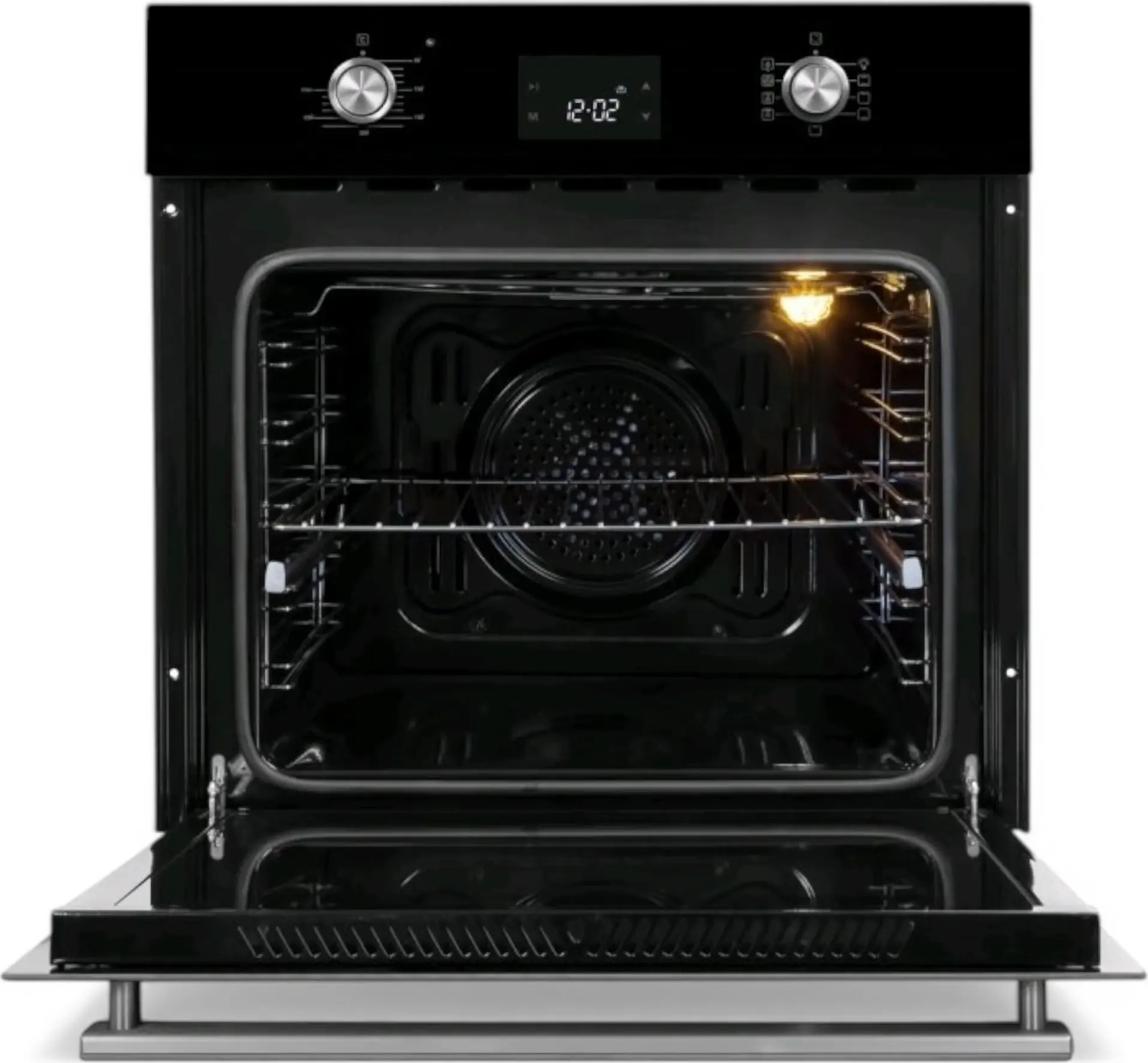 Cuptor incorporabil electric Backer BIO65-785T FBL, 65L, 6 functii, Convectie, Grill, Clasa A, Negru Mat