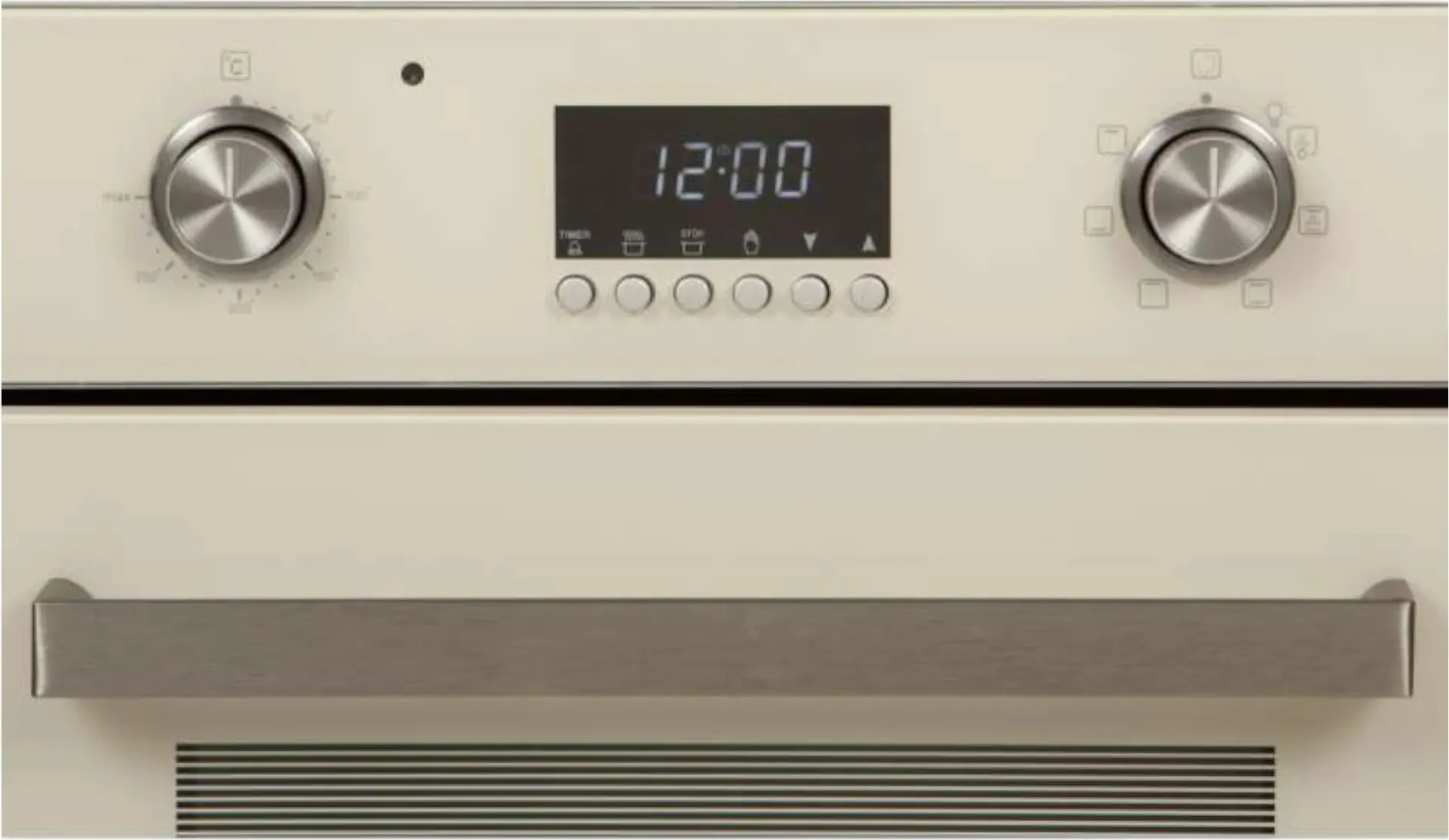Tornado TRC-456D Built-in Electric Oven, 45cm Slim, 52L, 6 Functions, Convection, Grill, LCD Timer, Energy Class A, Cream