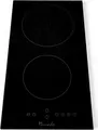 Tornado GTR 350N EL GLASS Built-in Vitroceramic Cooktop, 30cm, 2 Zones, 3000W, Touch Control, 9 Power Levels, Timer, Stop & Go, Black Glass