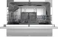 Backer WQP6-3602I S Compact Countertop Dishwasher, 6 Place Settings, 6 Programs, Baby Care Mode, A+, 49dB, Silver