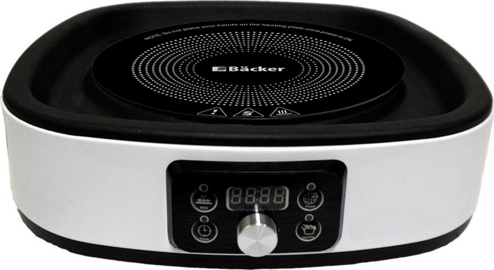 Plita Electrica 3-in-1 Backer BCR2068 Home Dragon, 2000W, Grill, Pizza si Hot-pot, 10 Trepte Putere, Timer, Diametru 30cm, Accesorii Incluse