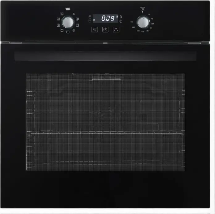 Cuptor incorporabil electric Backer NONA 09 Soft Touch, 71L, 9 funcții, Convecție, Grill, Geam triplu, Soft Close, Ghidaje telescopice, Sticlă neagră